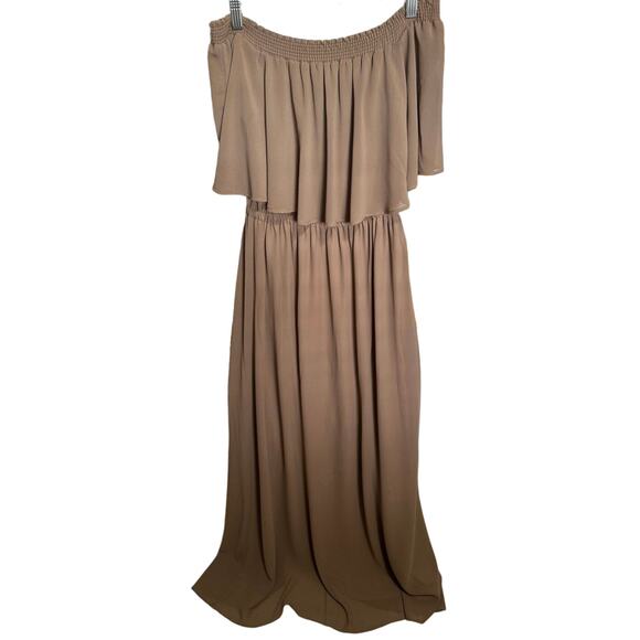 Show Me Your MuMu Tan Maxi Dress - Picture 3 of 9